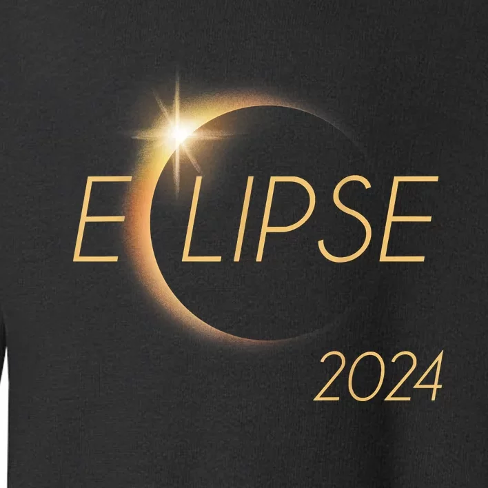 America Totality 04 08 24 Total Solar Eclipse 2024 Toddler Sweatshirt