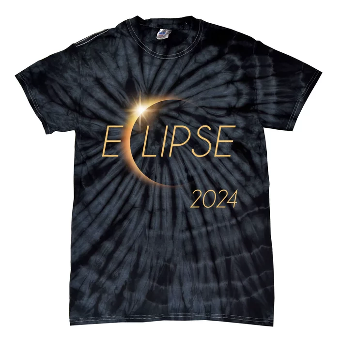 America Totality 04 08 24 Total Solar Eclipse 2024 Trendy Tie-Dye T-Shirt