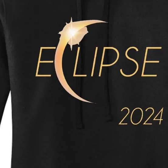 America Totality 04 08 24 Total Solar Eclipse 2024 Women's Pullover Hoodie