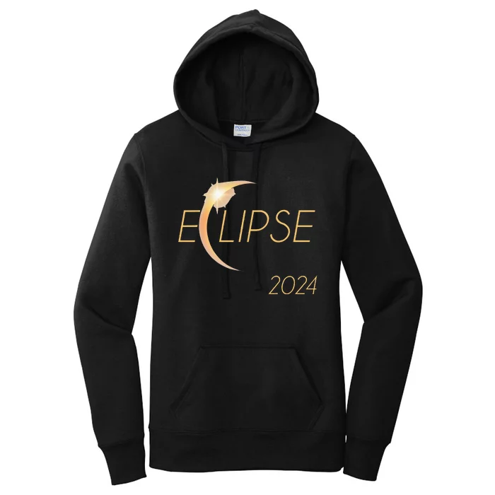 America Totality 04 08 24 Total Solar Eclipse 2024 Women's Pullover Hoodie