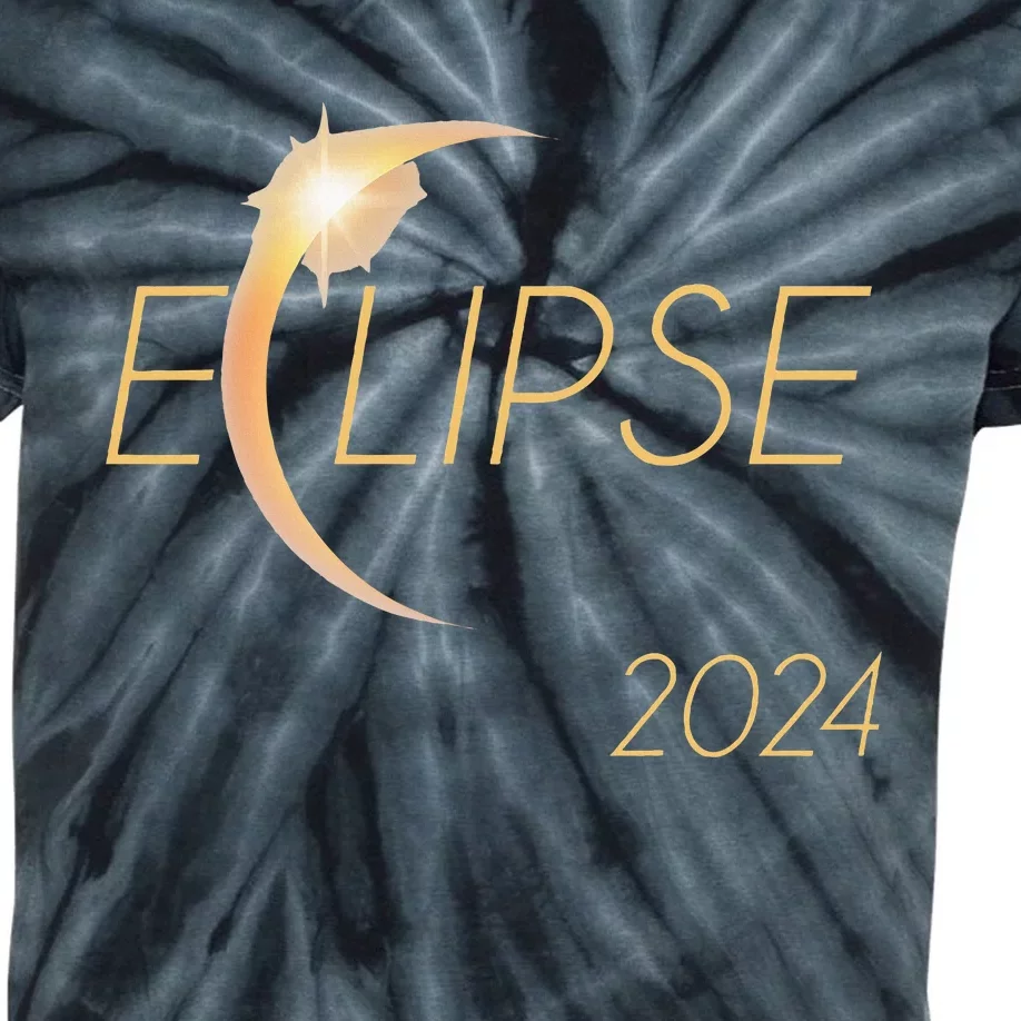 America Totality 04 08 24 Total Solar Eclipse 2024 Kids Tie-Dye T-Shirt