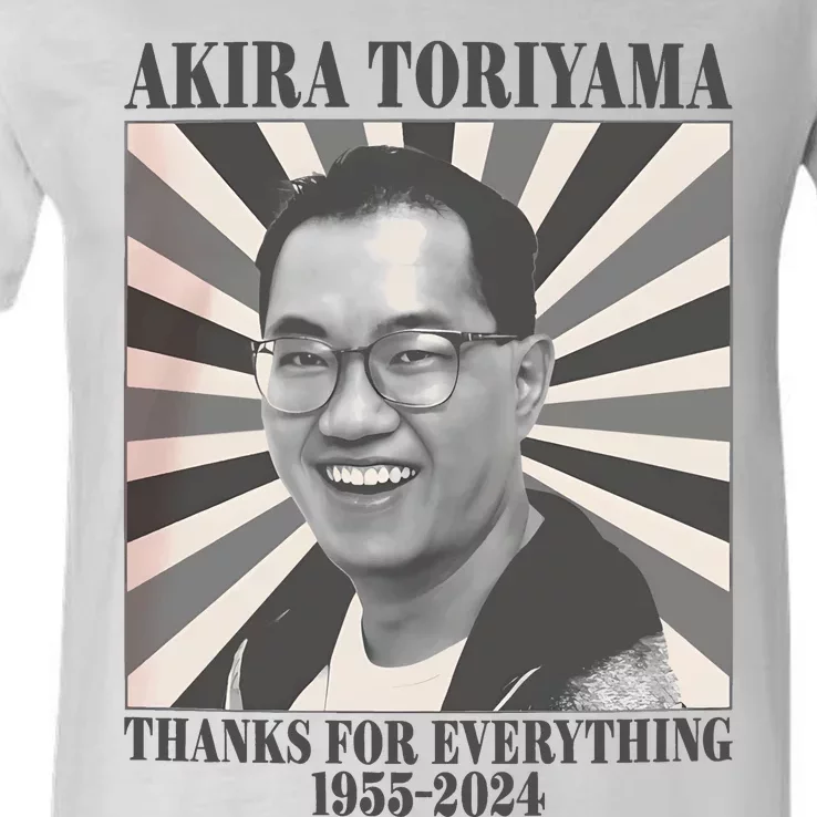 Akira Toriyama 1955 To 2024 V-Neck T-Shirt