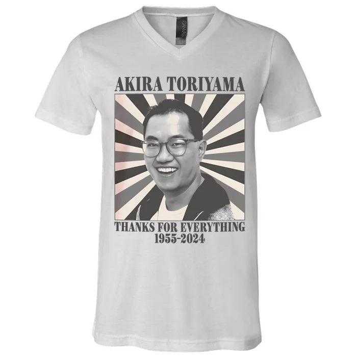 Akira Toriyama 1955 To 2024 V-Neck T-Shirt