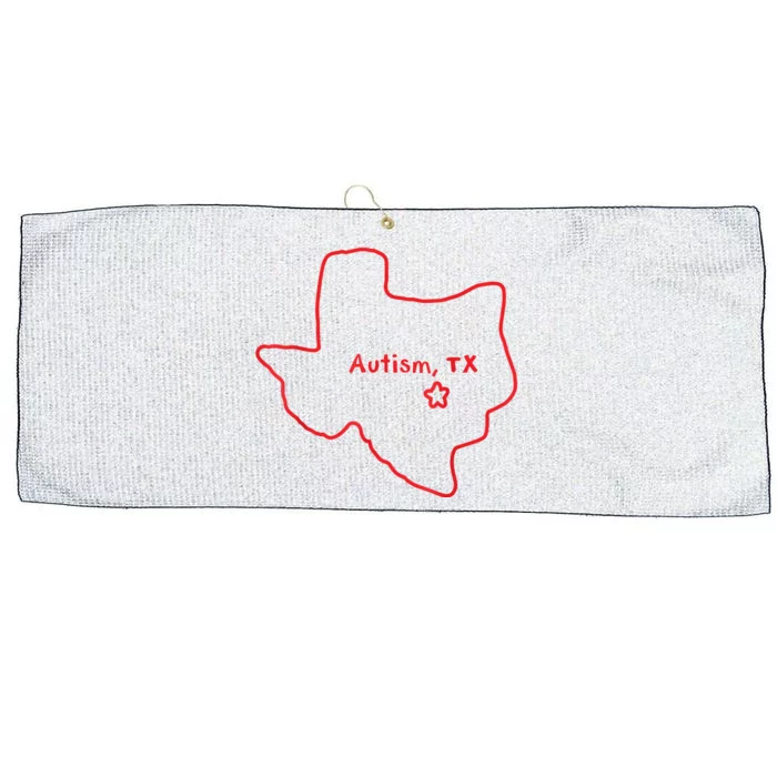 Autism Texas 2024 Large Microfiber Waffle Golf Towel