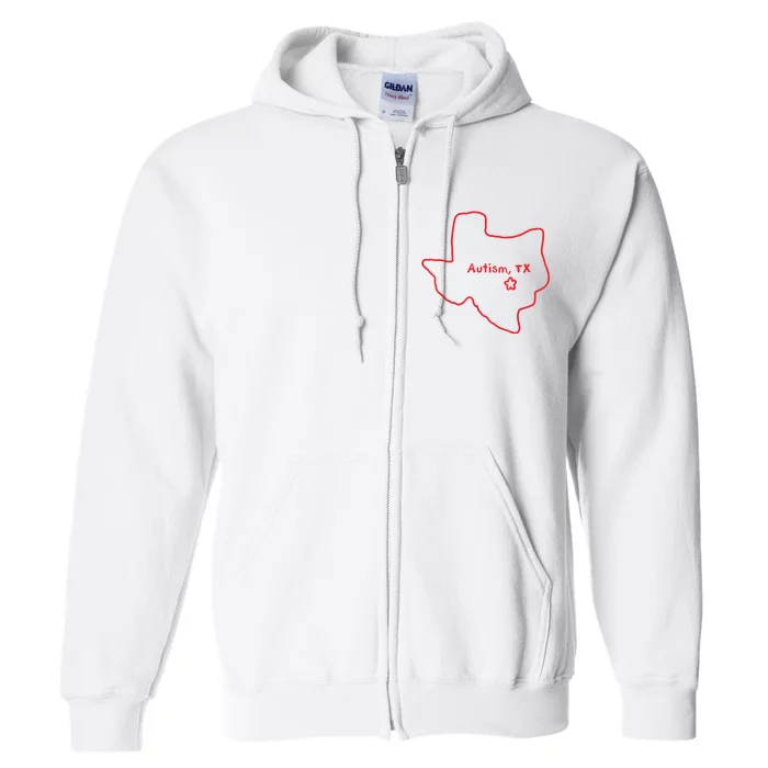 Autism Texas 2024 Full Zip Hoodie