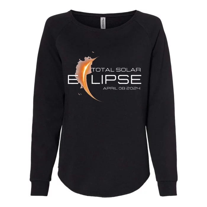 American Totally 2024 Total Solar Eclipse April 08 2024 Womens California Wash Sweatshirt