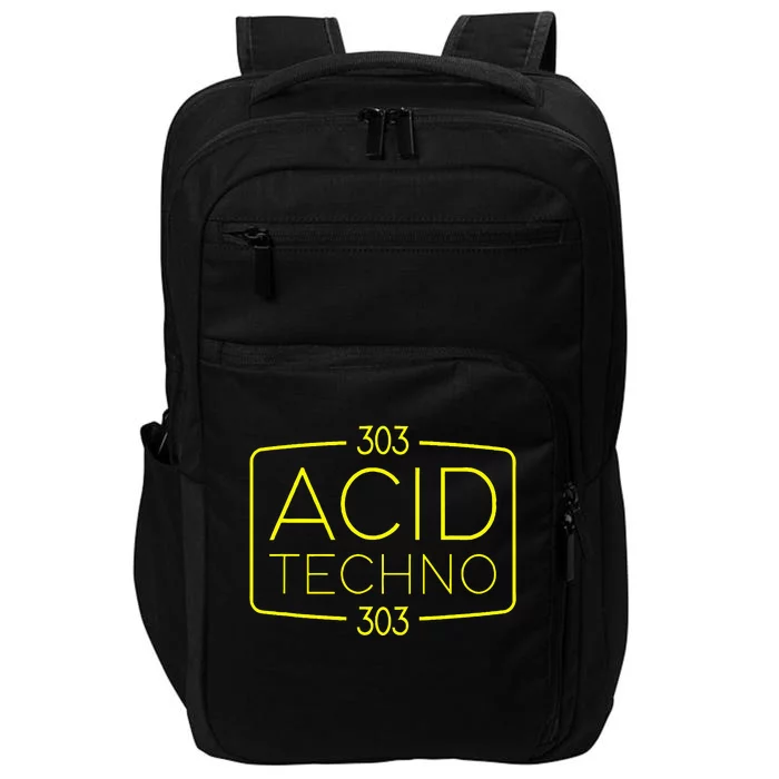 Acid Techno 303 Acid Rave Hard Dark Techno Impact Tech Backpack