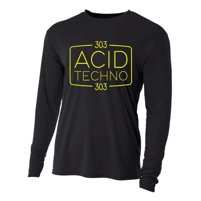 Acid Techno 303 Acid Rave Hard Dark Techno Cooling Performance Long Sleeve Crew