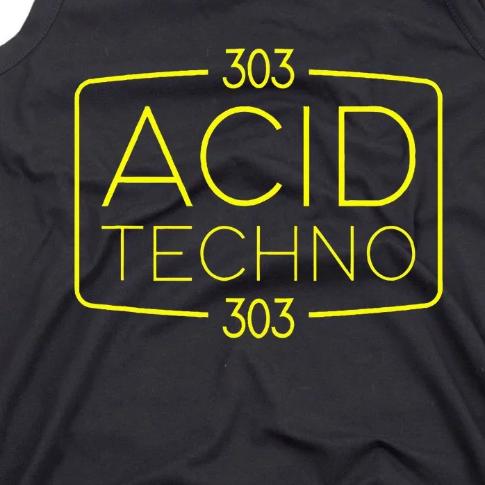 Acid Techno 303 Acid Rave Hard Dark Techno Tank Top