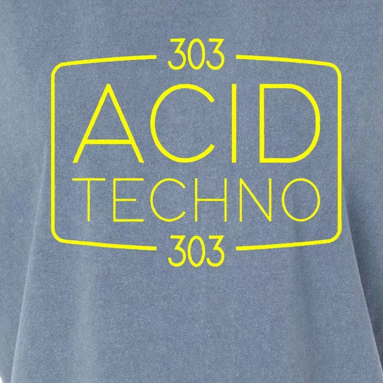 Acid Techno 303 Acid Rave Hard Dark Techno Garment-Dyed Women's Muscle Tee