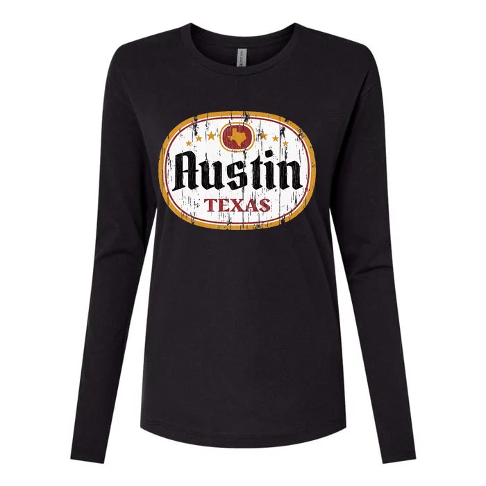 Austin Texas Womens Cotton Relaxed Long Sleeve T-Shirt