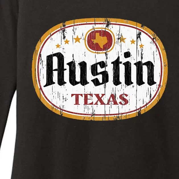 Austin Texas Womens CVC Long Sleeve Shirt