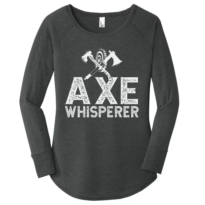 Axe Throwing Axe Whisperer Women's Perfect Tri Tunic Long Sleeve Shirt