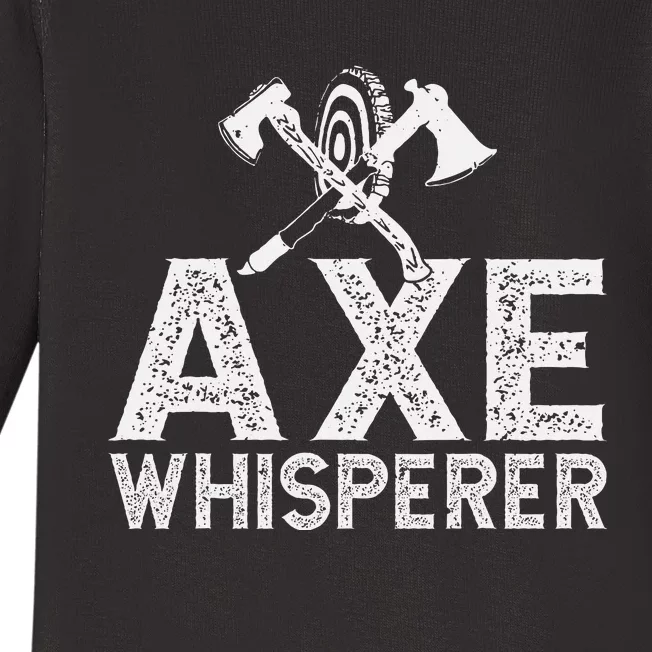 Axe Throwing Axe Whisperer Baby Long Sleeve Bodysuit