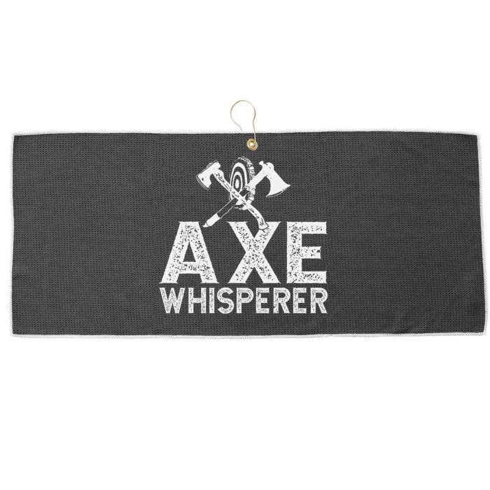 Axe Throwing Axe Whisperer Large Microfiber Waffle Golf Towel