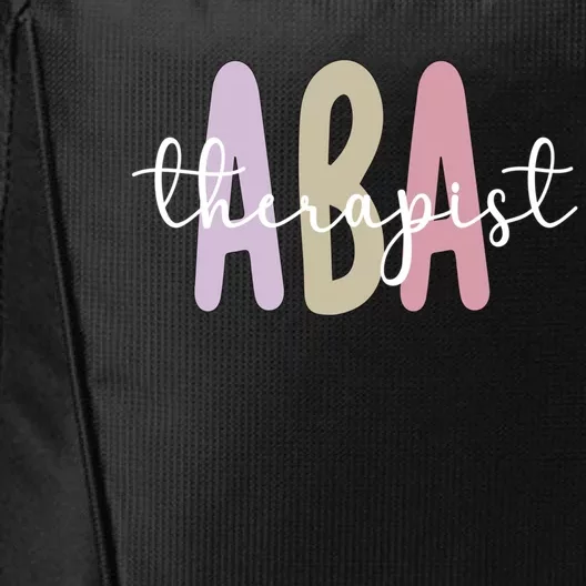 Aba Therapist Appreciation Applied Behavior Analysis Cute Gift City Backpack