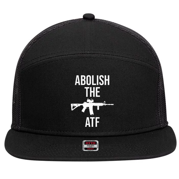 Abolish The Atf Pro Gun 7 Panel Mesh Trucker Snapback Hat