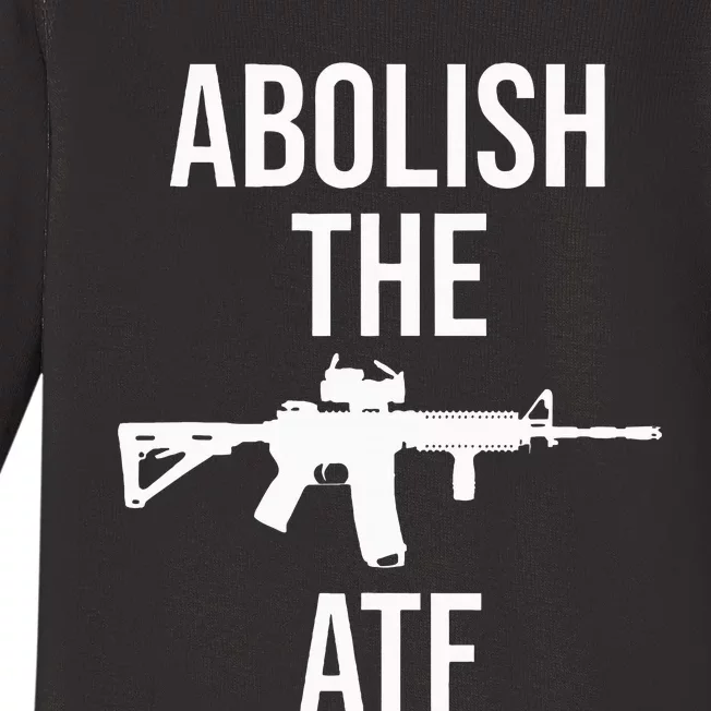 Abolish The Atf Pro Gun Baby Long Sleeve Bodysuit