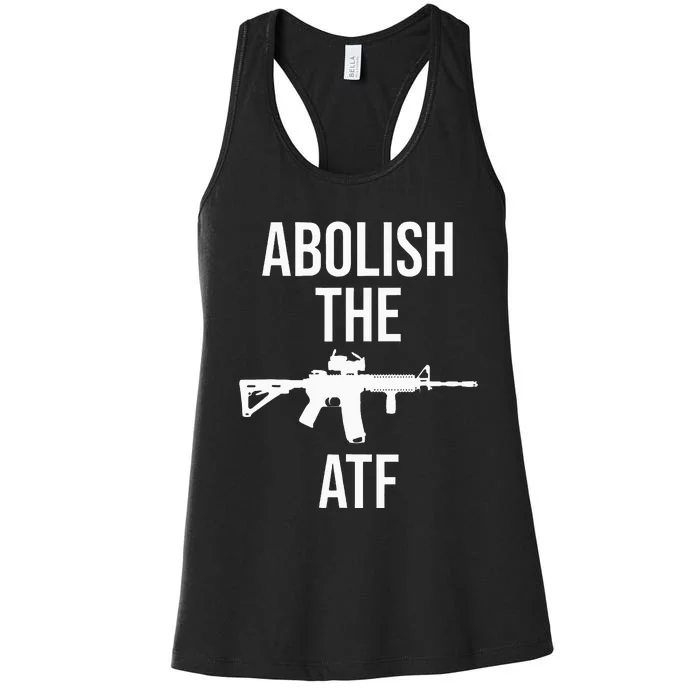 Abolish The Atf Pro Gun Women's Racerback Tank