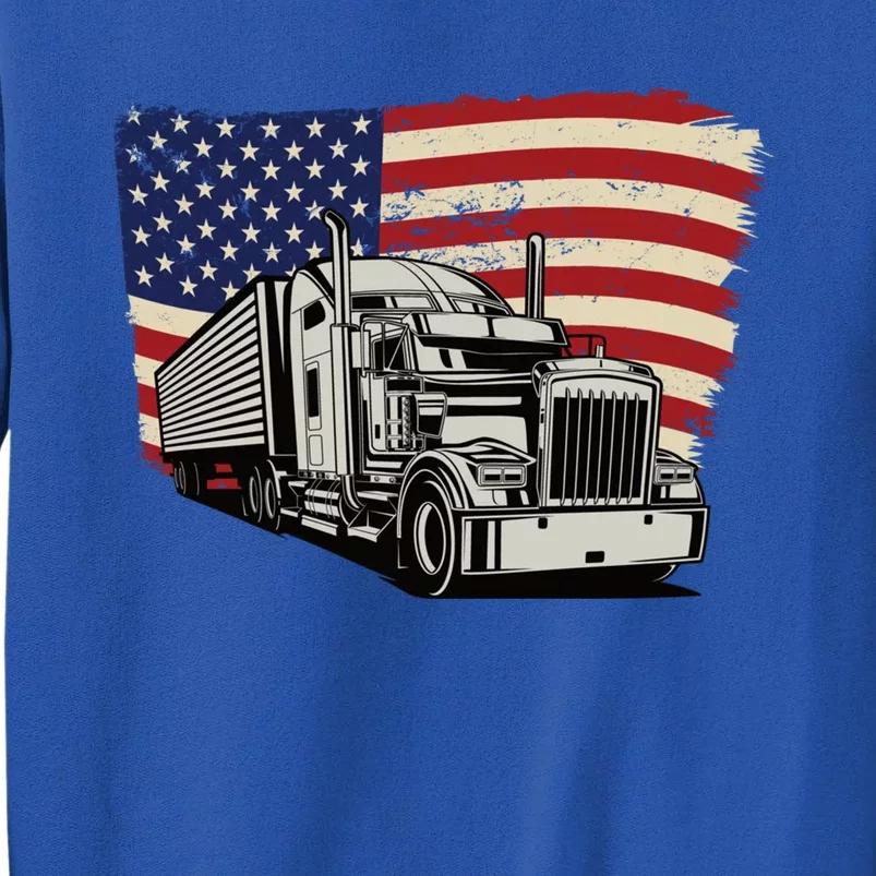 American Truckers And Semi Truck Drivers Trucking Cool Gift Sweatshirt