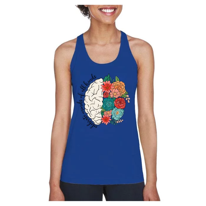 Aba Therapist Autism Awareness Supporter Women's Racerback Tank