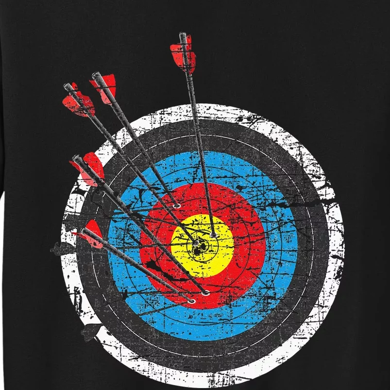 Archery Target Archer Bowman Bow Hunting Bowhunter Tall Sweatshirt