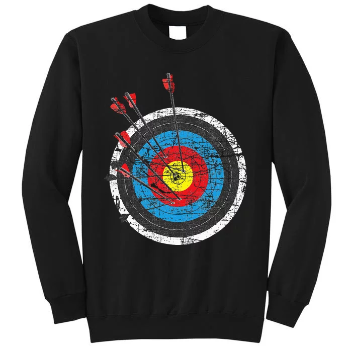 Archery Target Archer Bowman Bow Hunting Bowhunter Tall Sweatshirt