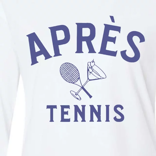 Apres Tennis Aprs Tennis Womens Cotton Relaxed Long Sleeve T-Shirt