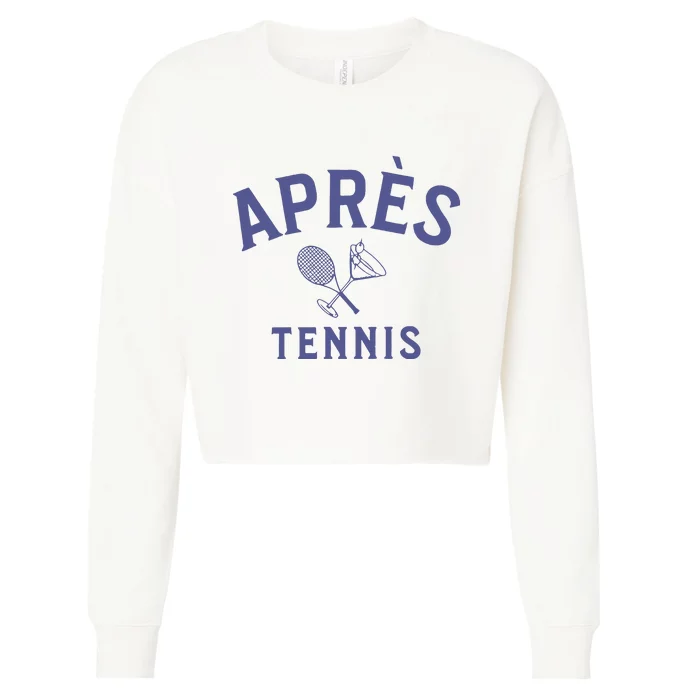 Apres Tennis Aprs Tennis Cropped Pullover Crew