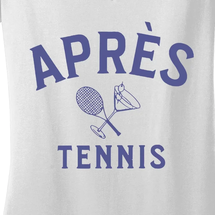 Apres Tennis Aprs Tennis Women's V-Neck T-Shirt