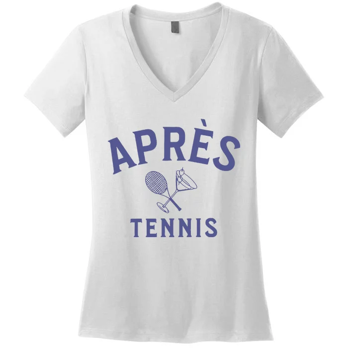 Apres Tennis Aprs Tennis Women's V-Neck T-Shirt