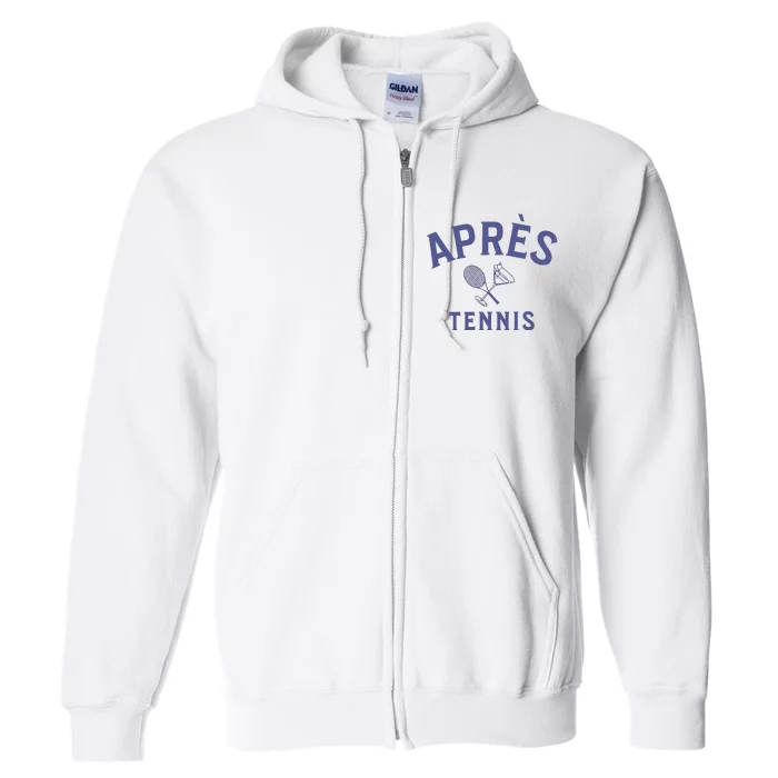 Apres Tennis Aprs Tennis Full Zip Hoodie