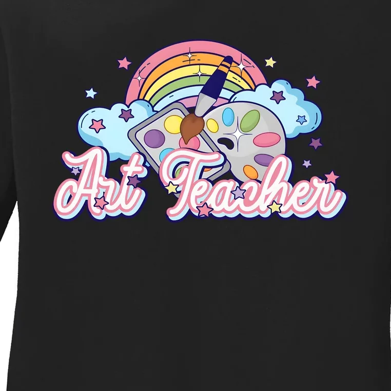 Art Teacher Art Lover Art Teaching Gift Idea Ladies Long Sleeve Shirt