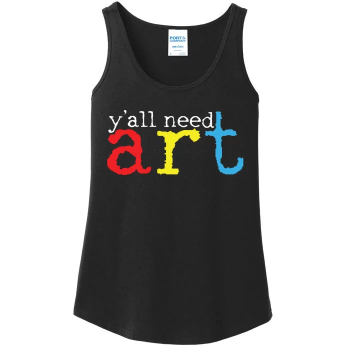 Art Teacher Artists Gift Ladies Essential Tank