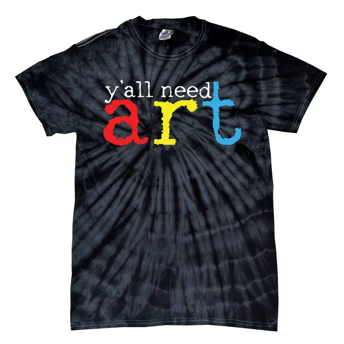 Art Teacher Artists Gift Tie-Dye T-Shirt