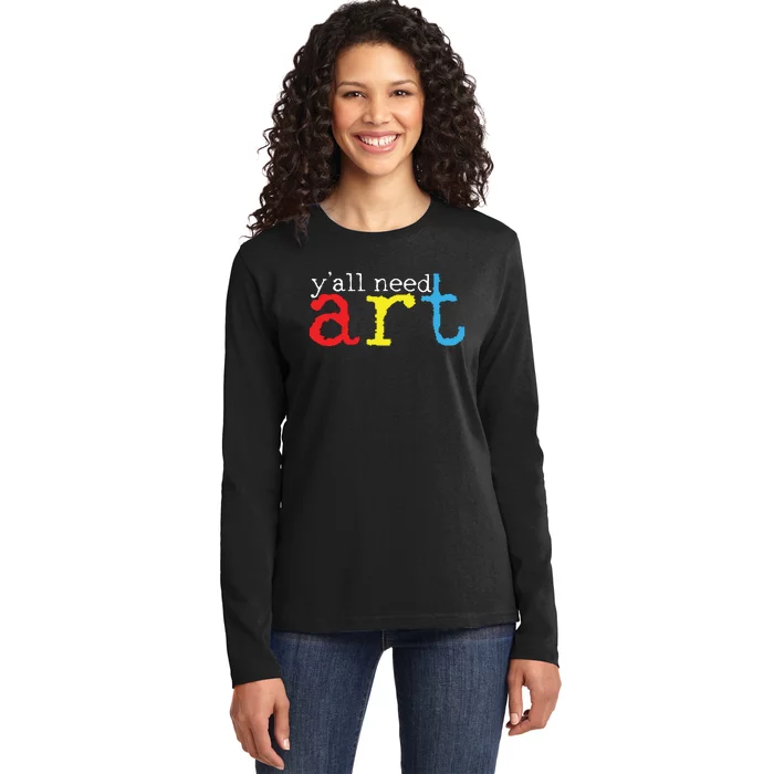 Art Teacher Artists Gift Ladies Long Sleeve Shirt