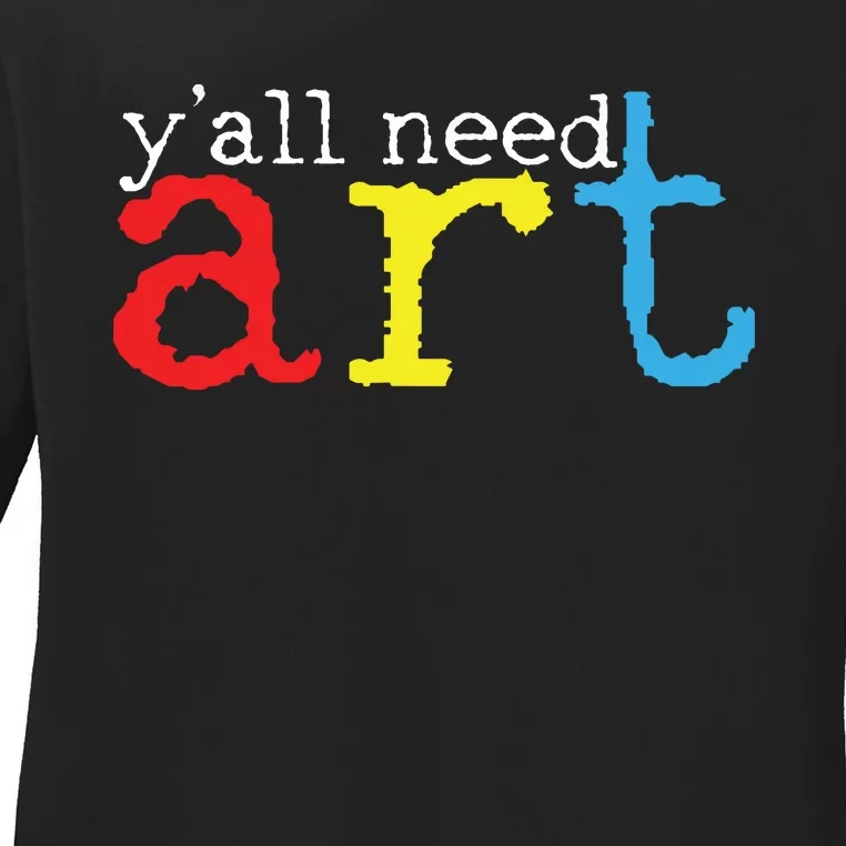 Art Teacher Artists Gift Ladies Long Sleeve Shirt