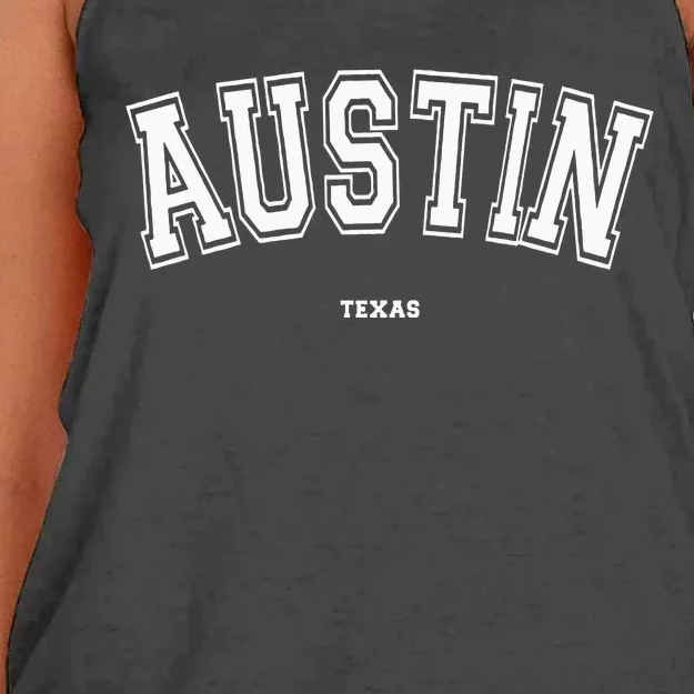 Austin Texas Women's Knotted Racerback Tank