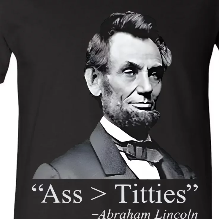 Ass Titties Abraham Lincoln V-Neck T-Shirt