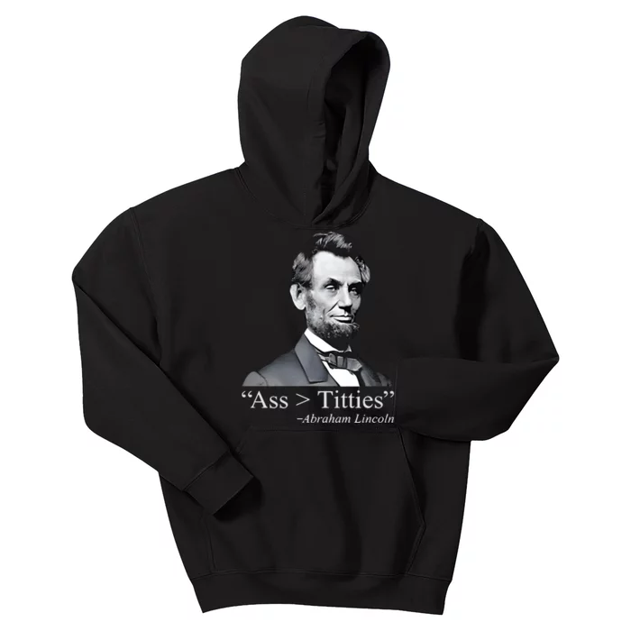 Ass Titties Abraham Lincoln Kids Hoodie