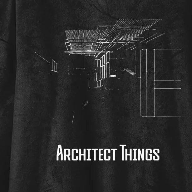 Architect Things Architecture Artwork Designer Planner Hooded Wearable Blanket