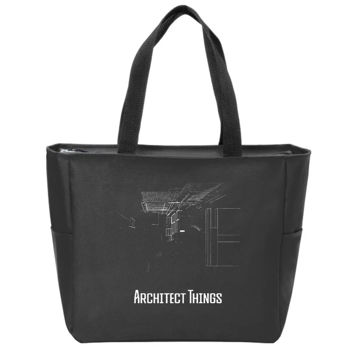 Architect Things Architecture Artwork Designer Planner Zip Tote Bag