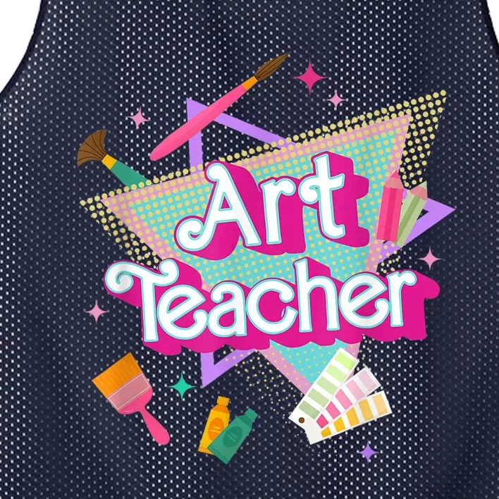 Art Teacher Art Therapist Hooray Its Art Day Back To School Mesh Reversible Basketball Jersey Tank