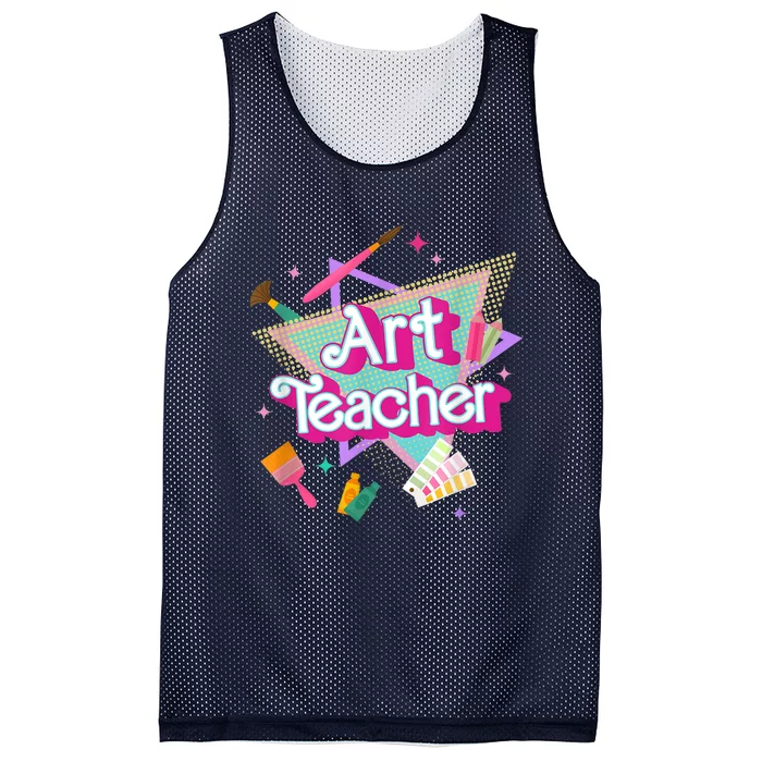 Art Teacher Art Therapist Hooray Its Art Day Back To School Mesh Reversible Basketball Jersey Tank