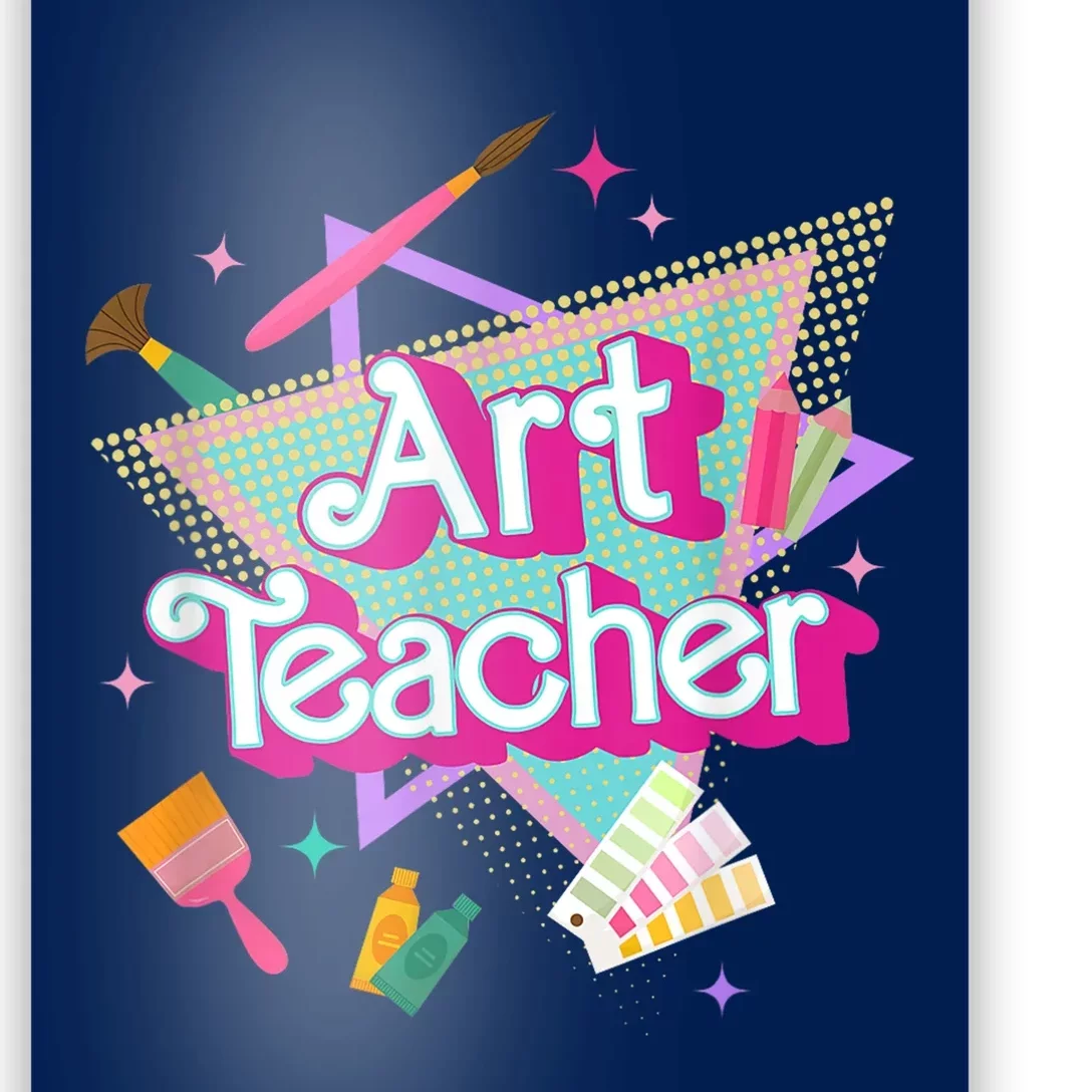 Art Teacher Art Therapist Hooray Its Art Day Back To School Poster