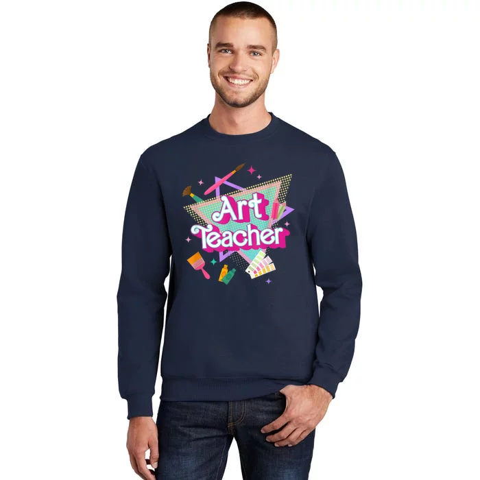 Art Teacher Art Therapist Hooray Its Art Day Back To School Tall Sweatshirt