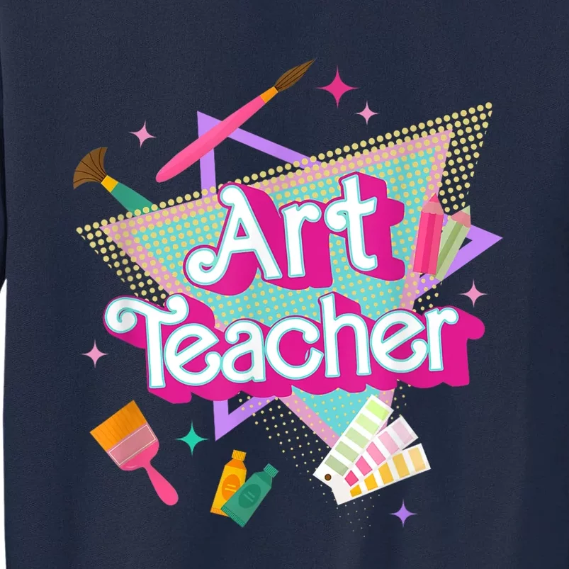 Art Teacher Art Therapist Hooray Its Art Day Back To School Tall Sweatshirt