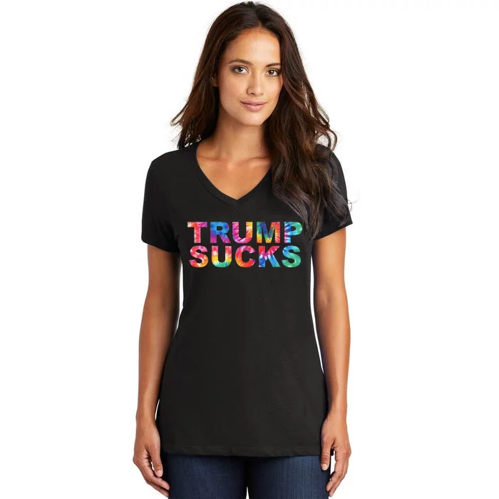 Anti Trump Women's V-Neck T-Shirt