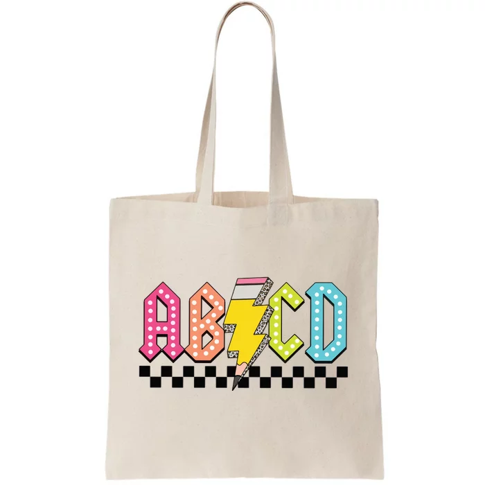 Abcd Teacher Tote Bag