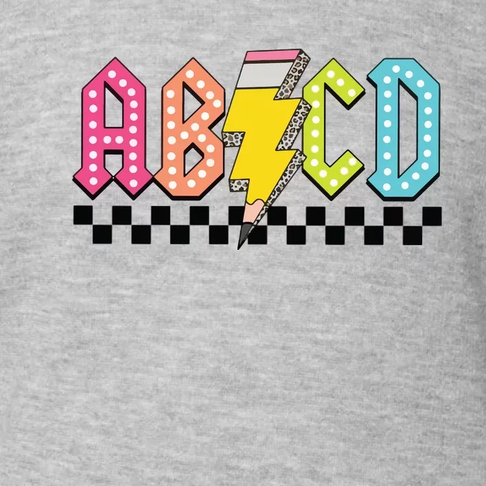 Abcd Teacher Toddler Sweatshirt